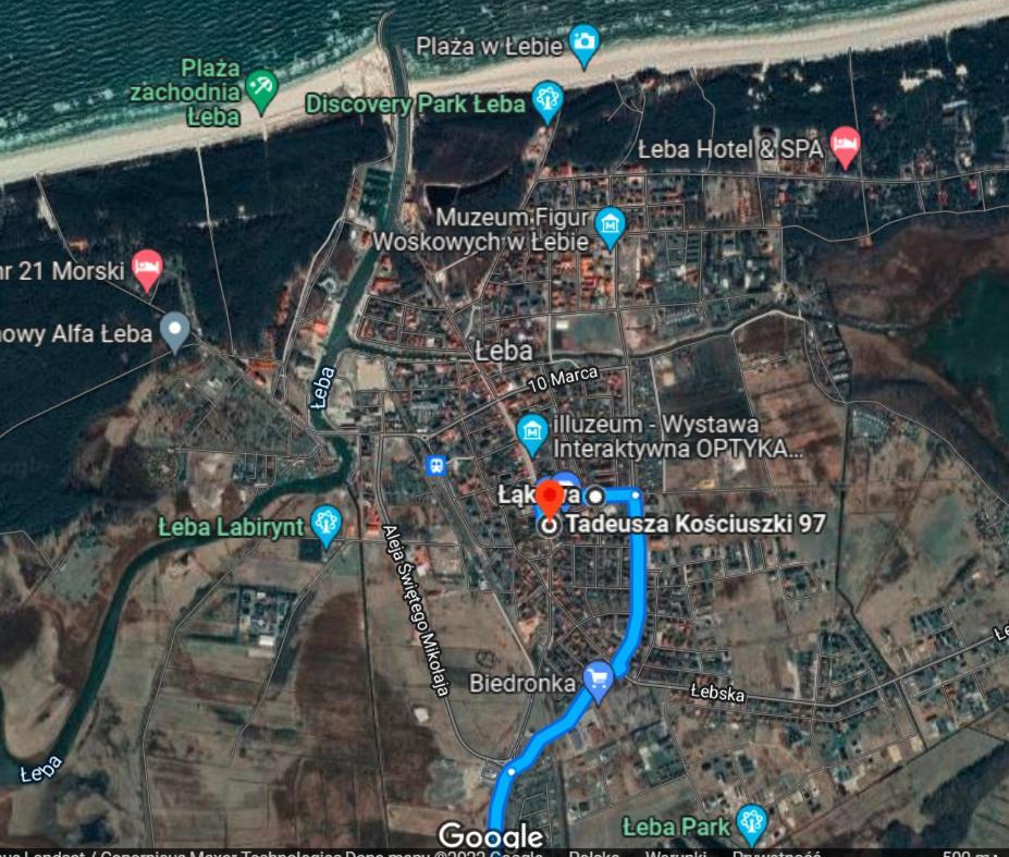 Dolphin House Bed & Breakfast Leba Ngoại thất bức ảnh